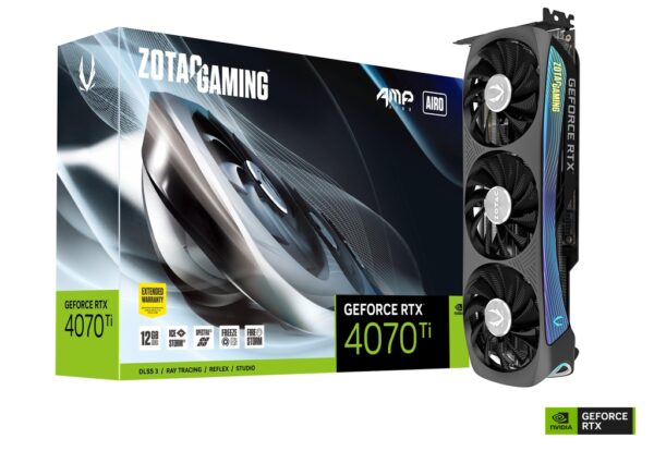 ZOTAC GAMING GeForce RTX 4070 Ti AMP AIRO 12GB GDDR6X1